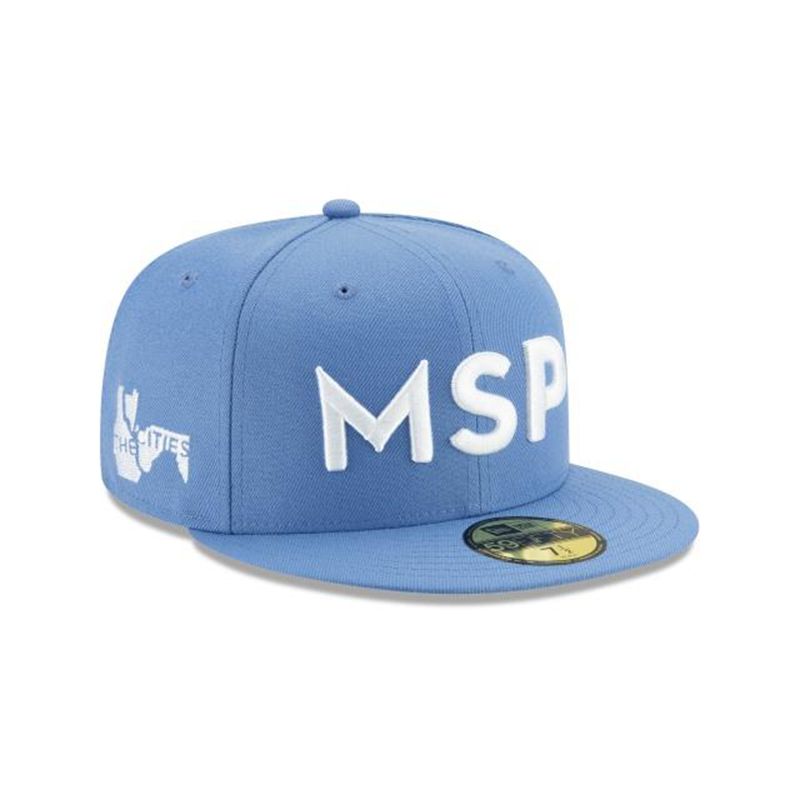 NBA Minnesota Timberwolves 2019 Authentics City Series 59Fifty Fitted (RTB4228) - Blue New Era Caps